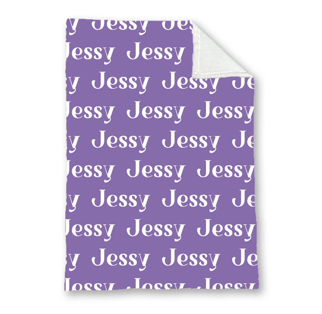 Personalized Baby Name Blanket – Cozy Velveteen Plush Comfort