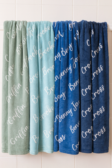 Luxury Custom Name Blanket – Velveteen Plush Personalized Baby & Toddler Keepsake for Nursery
