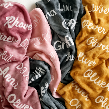 Personalized Plush Baby Blanket – Soft Velveteen Keepsake, Custom Newborn & Toddler Bedding