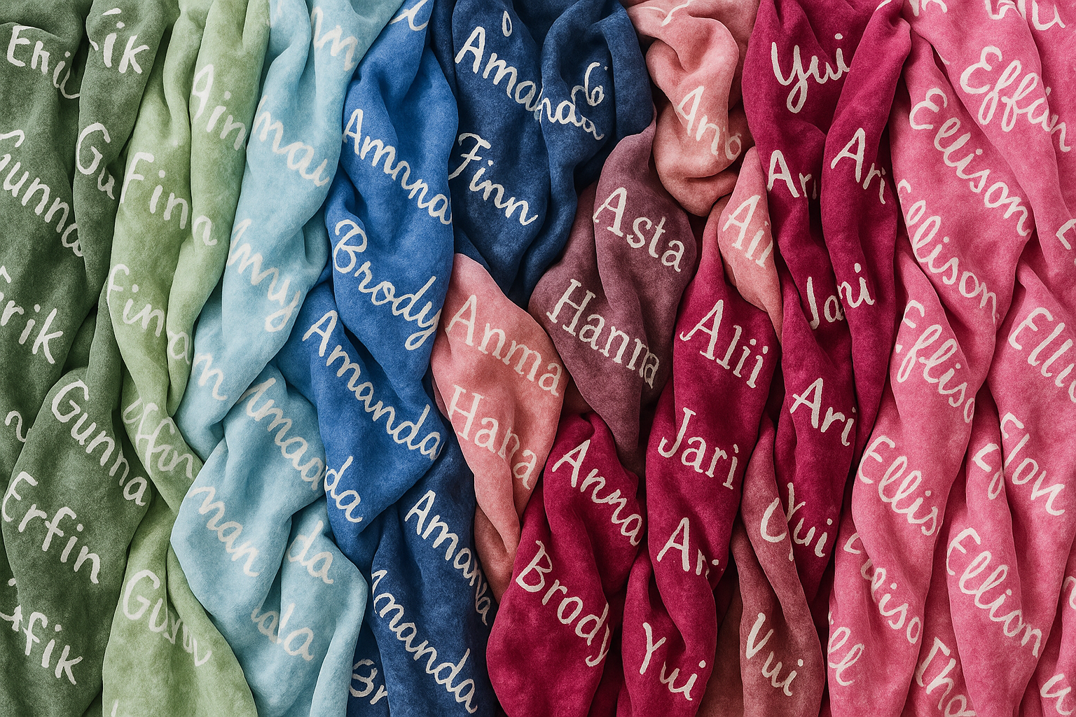 Personalized Baby Blanket – Velveteen Plush Custom Printed Name Gift