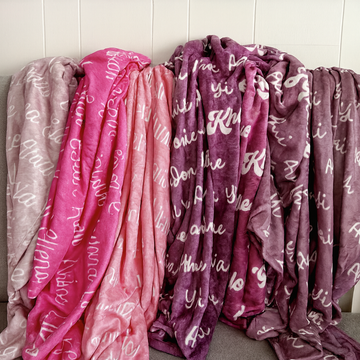 Custom Baby Blanket – Velveteen Plush Personalized Gift for Showers & Birthdays