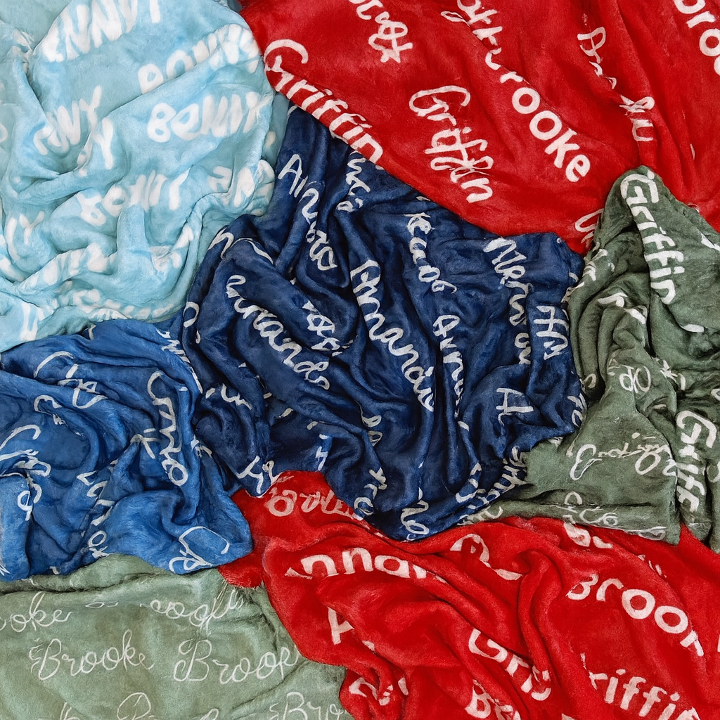 Baby Shower Keepsake Blanket – Custom Velveteen Plush Personalized Gift