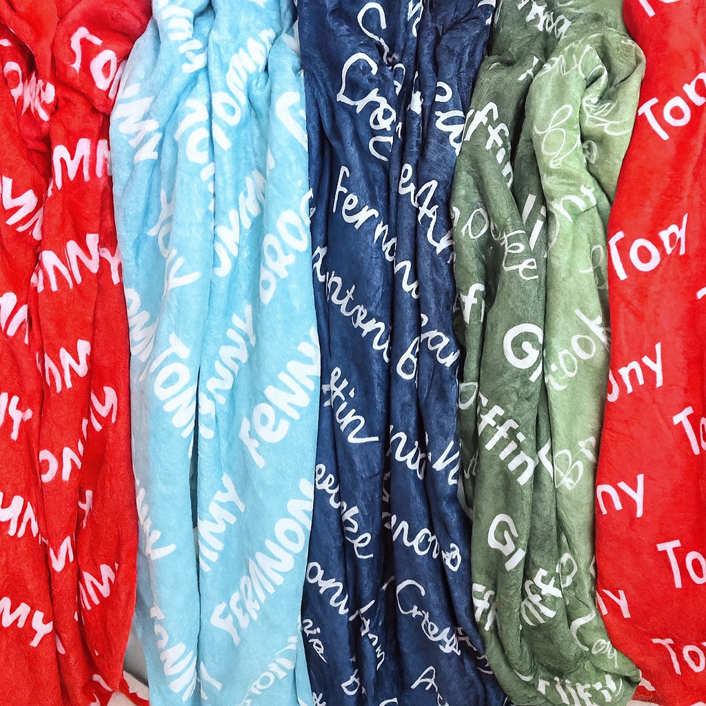 Baby Shower Keepsake Blanket – Custom Velveteen Plush Personalized Gift