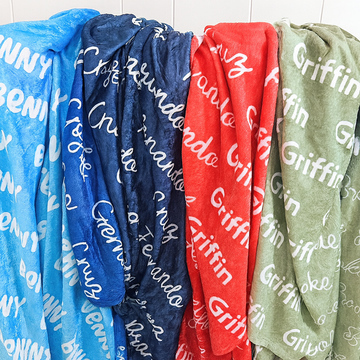 Personalized Baby Blanket – Velveteen Plush Custom Printed Keepsake