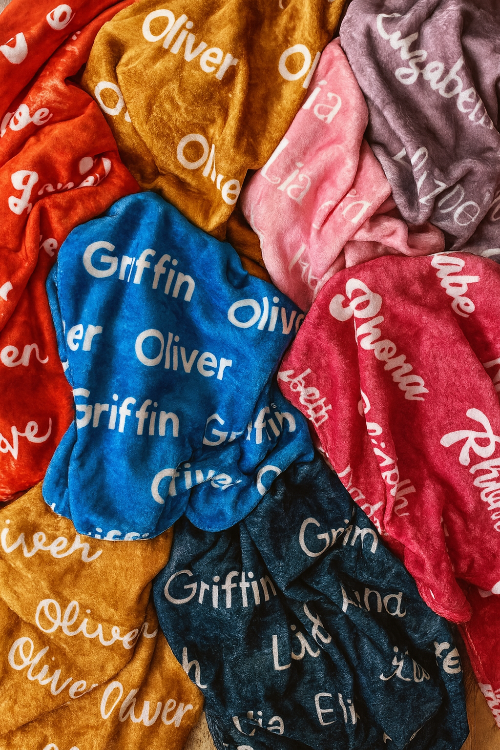 Baby Cuddle Blanket – Personalized Velveteen Plush with Custom Name