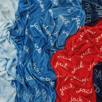 Custom Baby Blanket – Velveteen Plush Personalized Gift for Showers & Birthdays