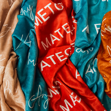 Luxury Baby Blanket – Personalized Velveteen Plush with Custom Printed Name