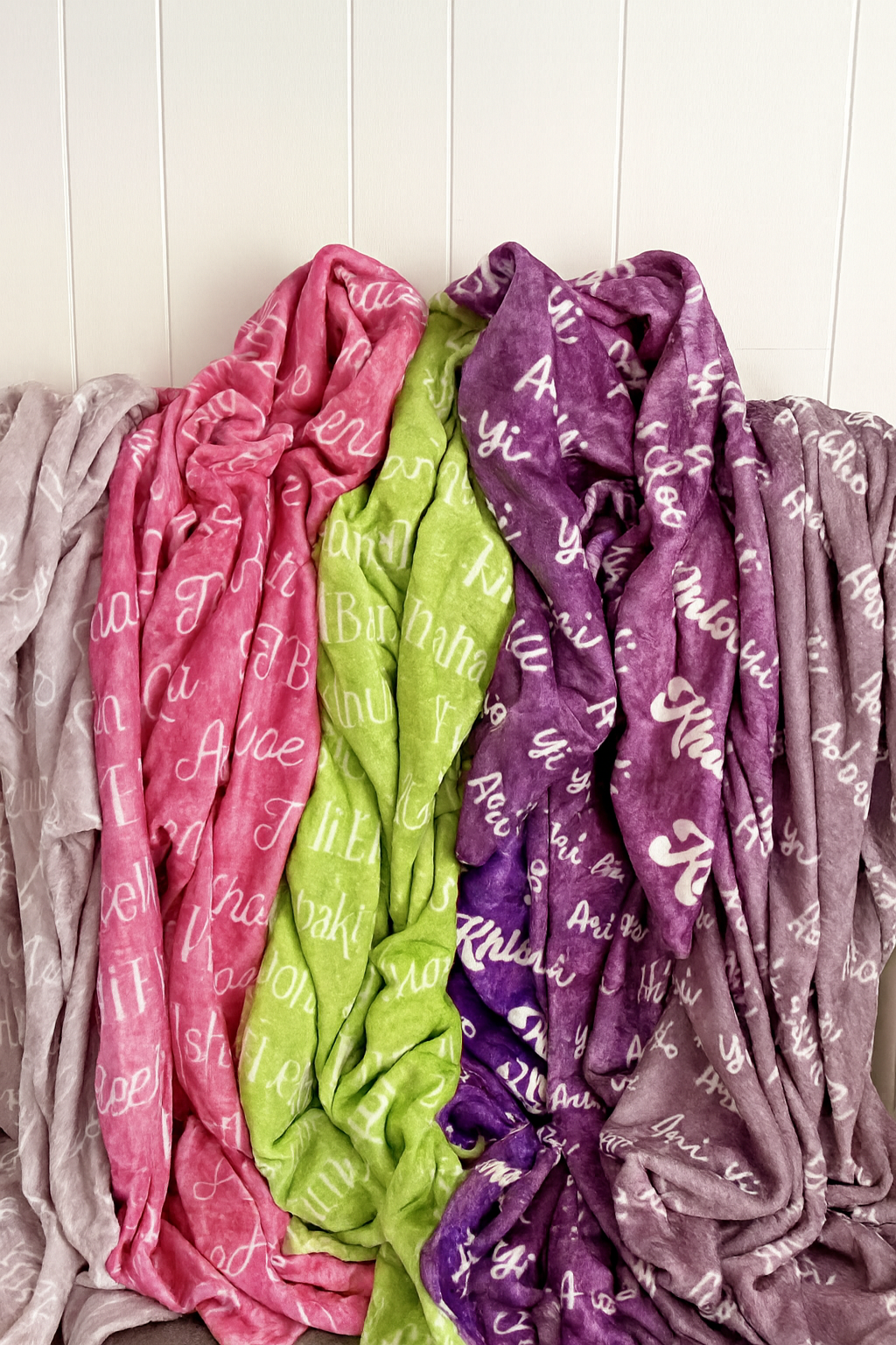 Custom Baby Blanket – Velveteen Plush Personalized Gift with Printed Name