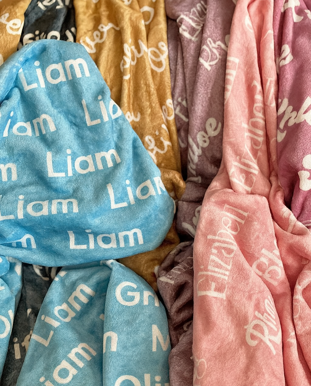 Custom Baby Blanket with Name – Velveteen Plush Personalized Gift for Showers & Birthdays