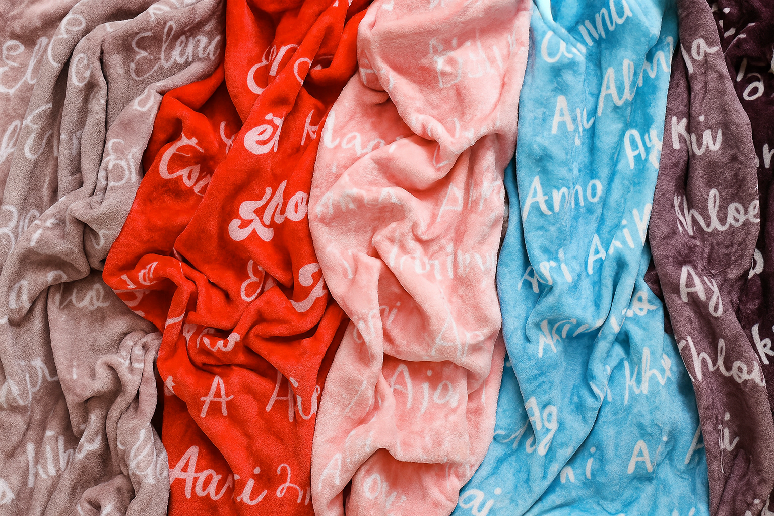 Custom Baby Blanket – Velveteen Plush Personalized Name Gift for Nursery