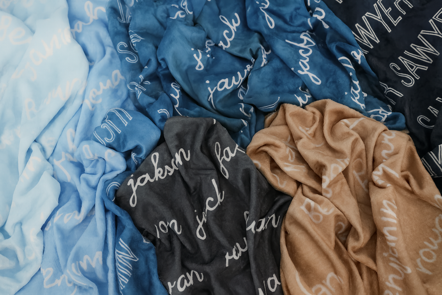 Custom Baby Blanket with Name – Velveteen Plush Personalized Gift for Crib & Stroller