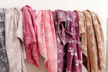 Custom Baby Blanket – Velveteen Plush Personalized Gift for Showers, Birthdays & Holidays
