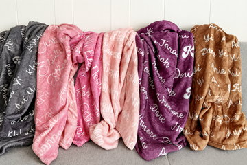 Luxury Custom Baby Blanket – Velveteen Plush Personalized Keepsake Gift