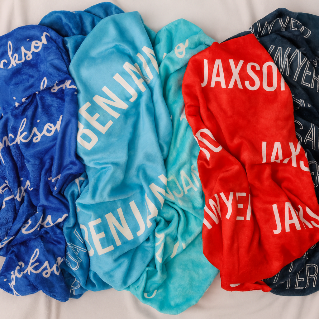 Personalized Baby Blanket – Custom Printed Velveteen Plush, Cozy Keepsake Gift