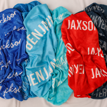 Personalized Baby Blanket – Custom Printed Velveteen Plush, Cozy Keepsake Gift