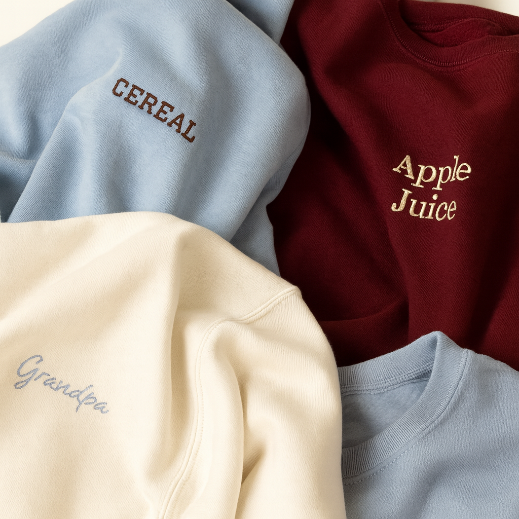 Personalized Embroidered Sweatshirt, Embroidered Sweatshirts, Custom Sweater, Sweatshirts, Custom Crewnecks, Custom Sweatshirt, Custom