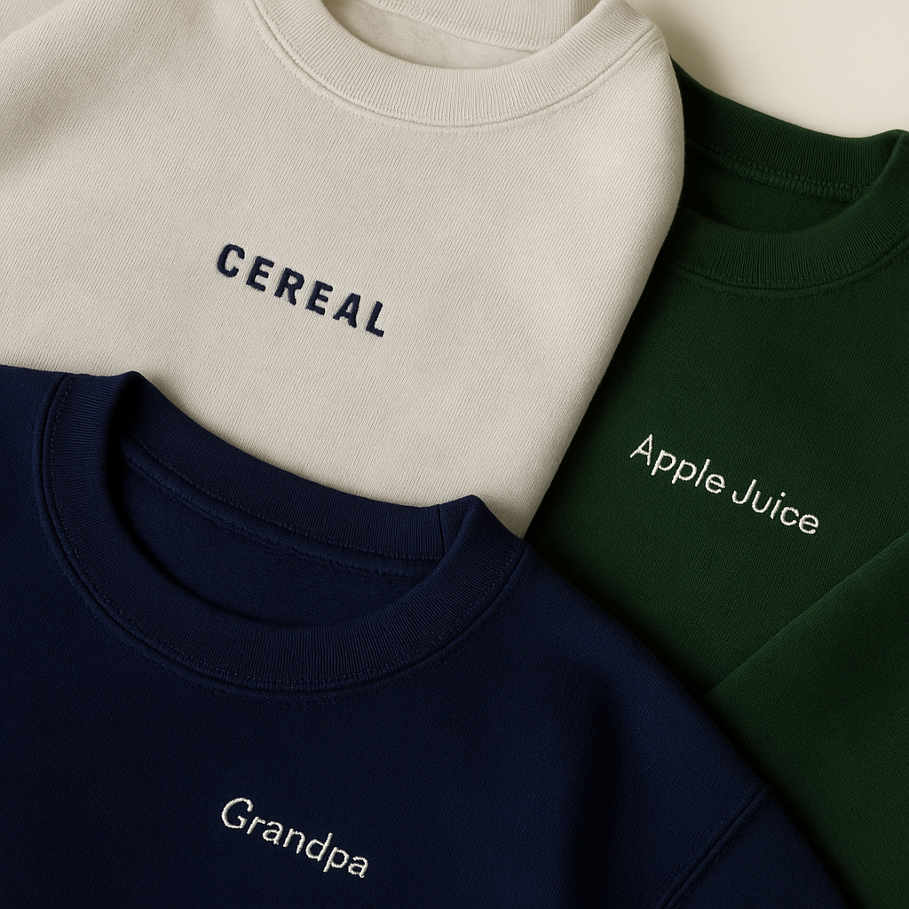 Personalized Embroidered Sweatshirt, Embroidered Sweatshirts, Custom Sweater, Sweatshirts, Custom Crewnecks, Custom Sweatshirt, Custom