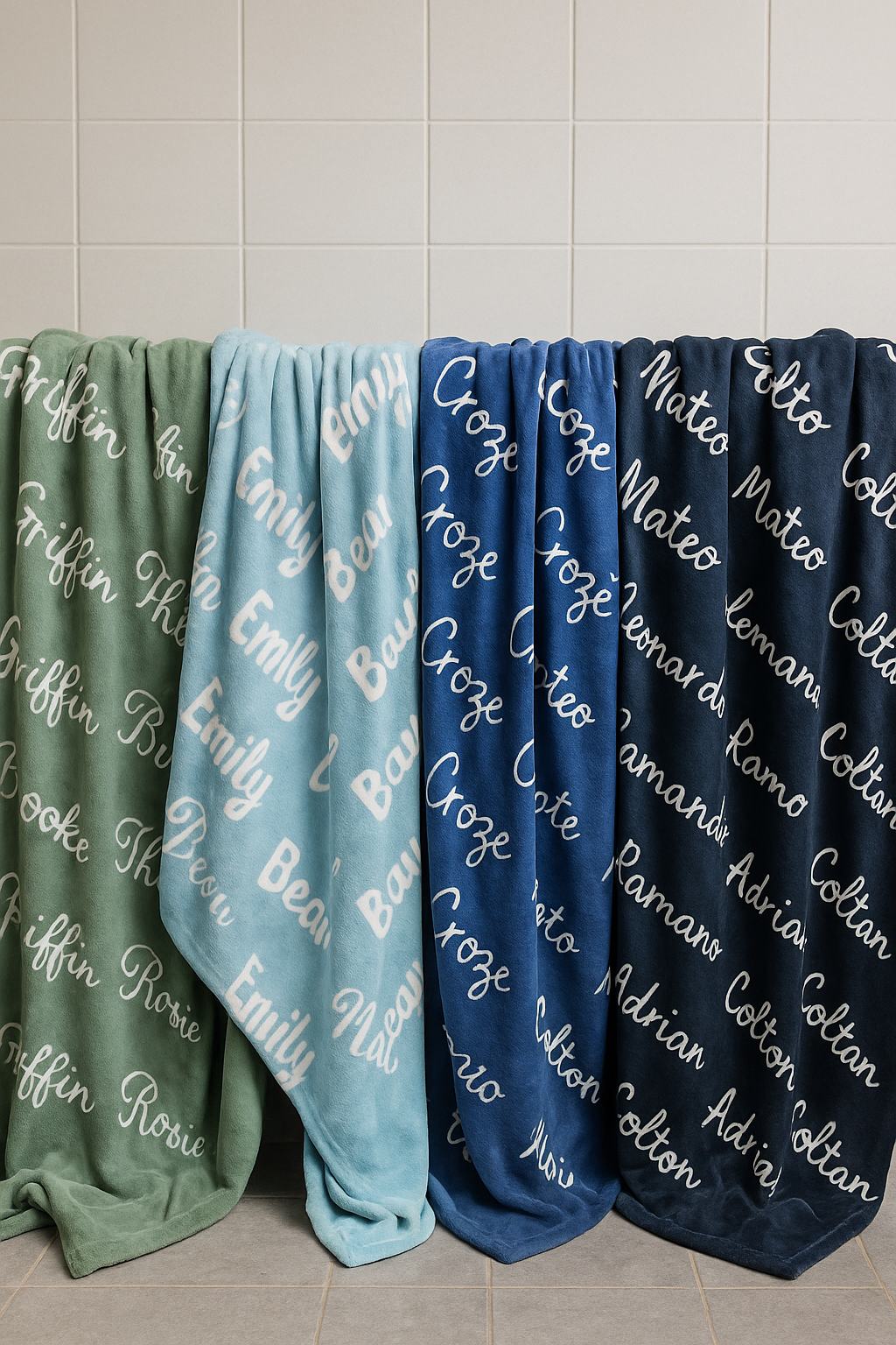 Personalized Baby Blanket – Velveteen Plush Comfort for Boys or Girls