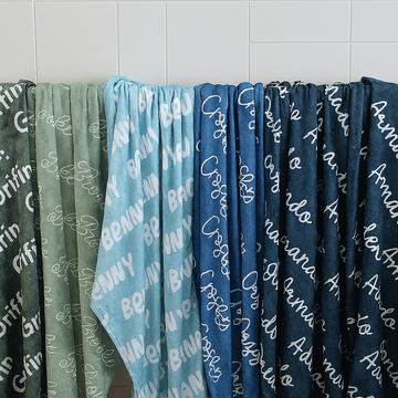 Name Blanket Keepsake – Ultra-Soft Velveteen Plush for Newborns