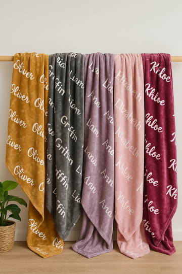 Personalized Kids Blanket – Ultra-Soft Velveteen Plush Gift Idea