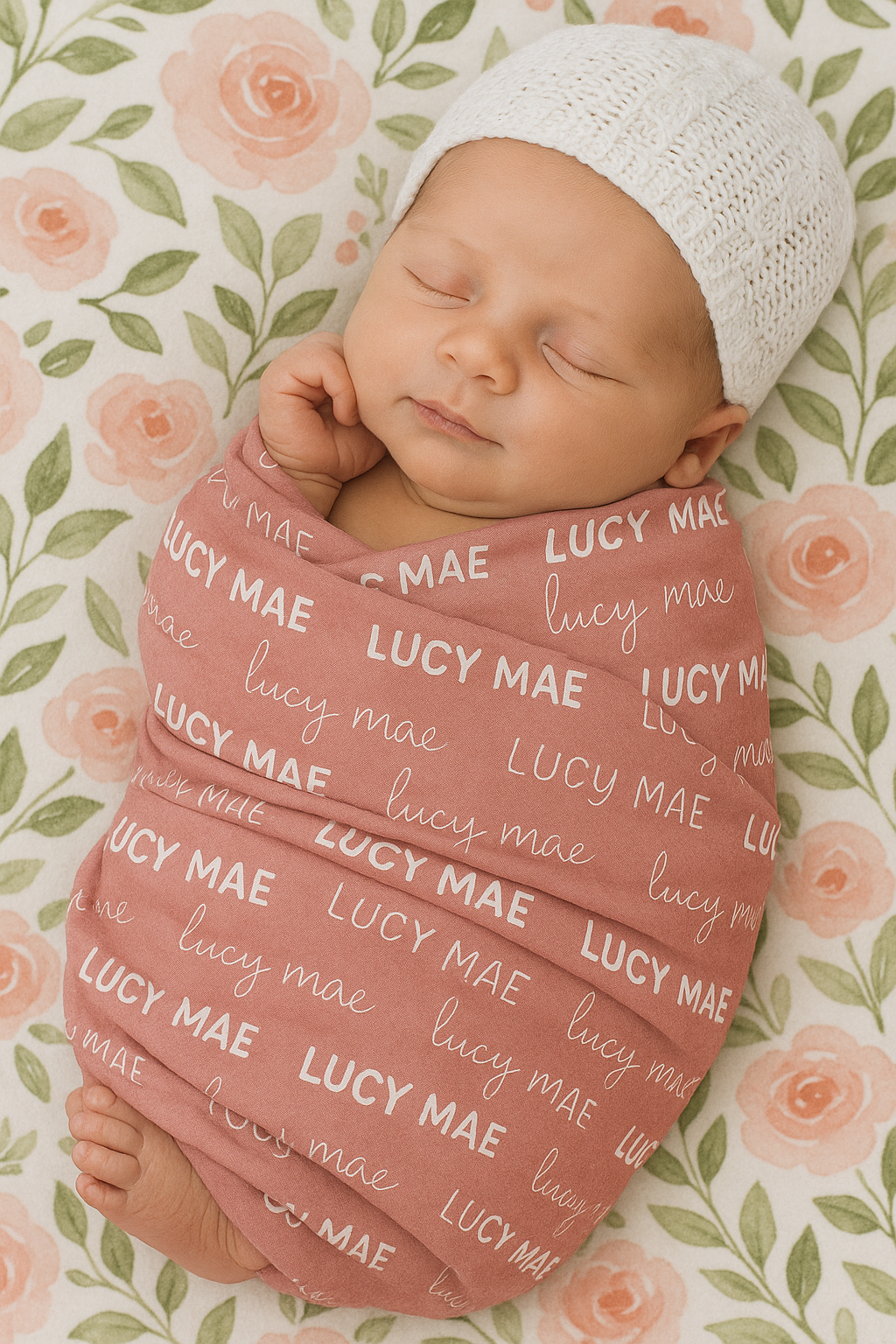 Personalized Toddler Blanket – Soft Velveteen Plush with Name Print