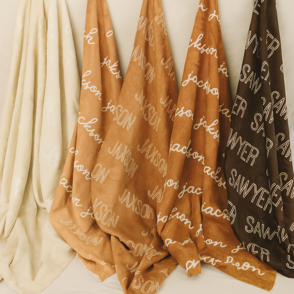Custom Name Velveteen Blanket – Soft, Lightweight & Perfect for Gifting