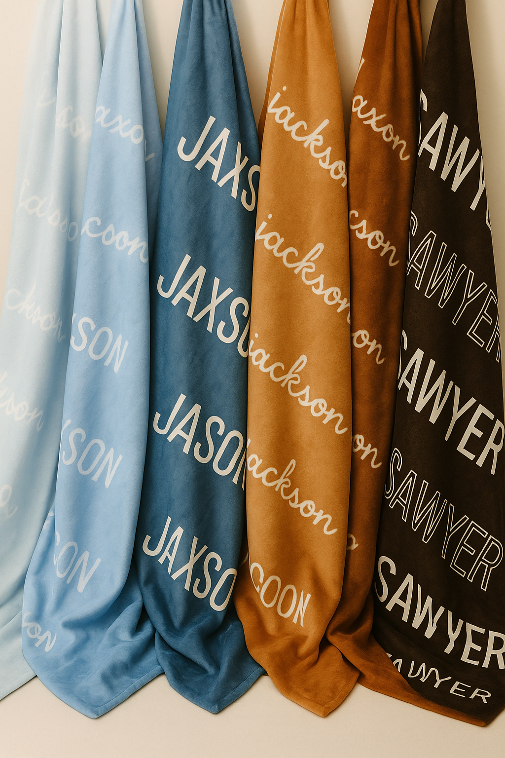 Baby Shower Favorite – Custom Plush Name Blanket Keepsake