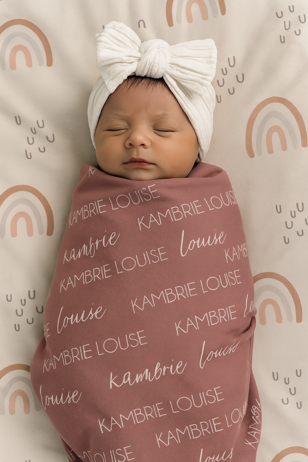 Custom Name Plush Throw – Velveteen Softness for Every Cuddle